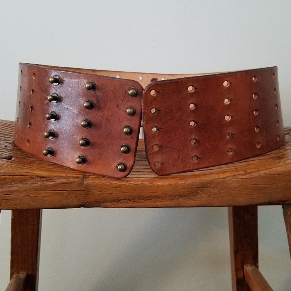 Genuine Leather Belt w/ Brass Fittings Custom Made